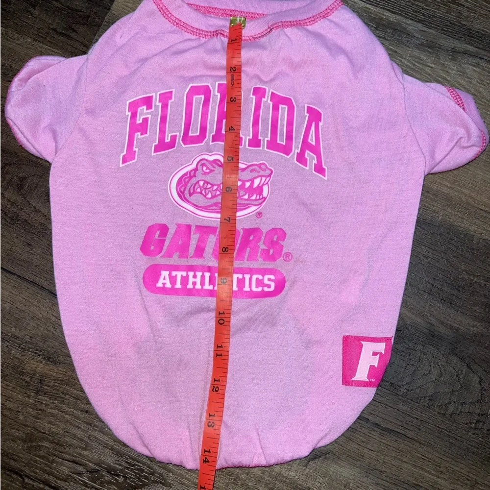 Florida Gators Pink Football Pet Shirt